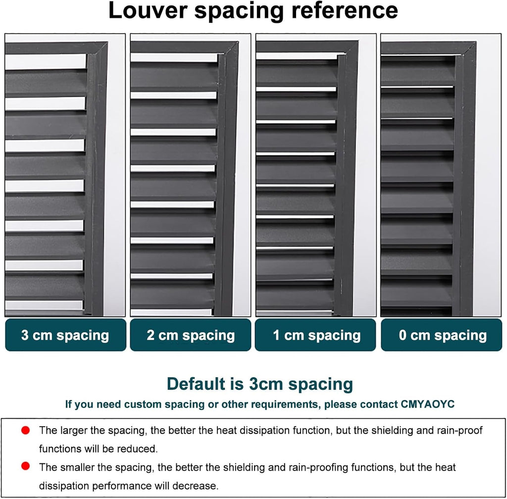 GENERIC Housse De Protection En Aluminium Pour Climatiseur Extérieur 1,5P-5P Et Unités CA - Résistante Aux Intempéries - Protection Contre Les Feuilles Tombées - Gris - 100 X 50 X 70 Cm