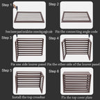  Housse De Protection Pour Mini Climatiseur Extérieur, Protection Contre Les Intempéries, Protection Antivol En Aluminium Robuste Avec Trou D'aération, Marron 2