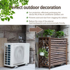GENERIC Housse De Climatiseur Extérieur - Clôture Décorative Pour Unité De Climatisation - Écran En Bois Massif Pour Fenêtre - Protection élégante De Conception De Grille (taille : 11)