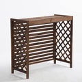 GENERIC Housse Pour Climatiseur Extérieur – Volets En Bois Massif Pour étagères Extérieures, Housse Ive Pour Condensateur, Empêche Le Feuillage Et Les Débris, Et Design élégant
