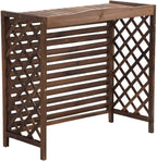 GENERIC Housse De Protection Pour Climatiseur Et Pompe à Chaleur En Bois Massif - Clôture Extérieure - Poubelle - Support De Fleurs - Grilles Pour Climatiseurs Et Pompes à Chaleur - Space Divi