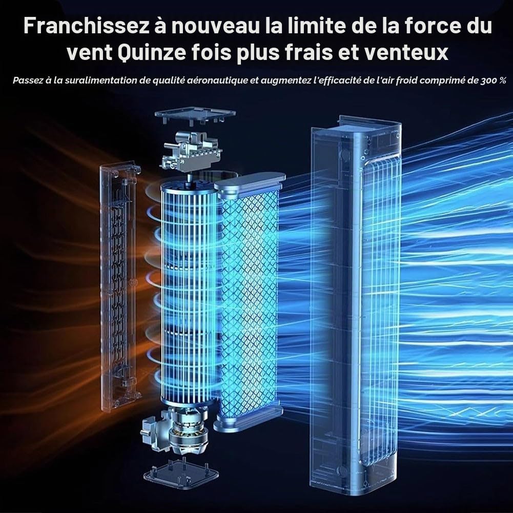  Lecreatekit Climatiseur Mural Portable Avec Installation Sans Fil, Aucun Perçage Nécessaire, Convient Pour La Maison Et Le Bureau, économie D'énergie Et Télécommande (B)