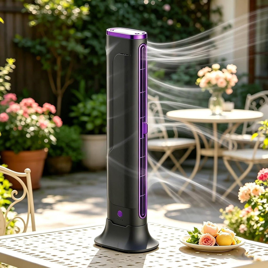  Petit Climatiseur Portable Silencieux, Climatiseur Mobile, Mini Appareil USB Rechargeable Portable, Pour Bureau Extérieur Intérieur Voyage Camping-Car Garage Atelier Dortoir Cuisine