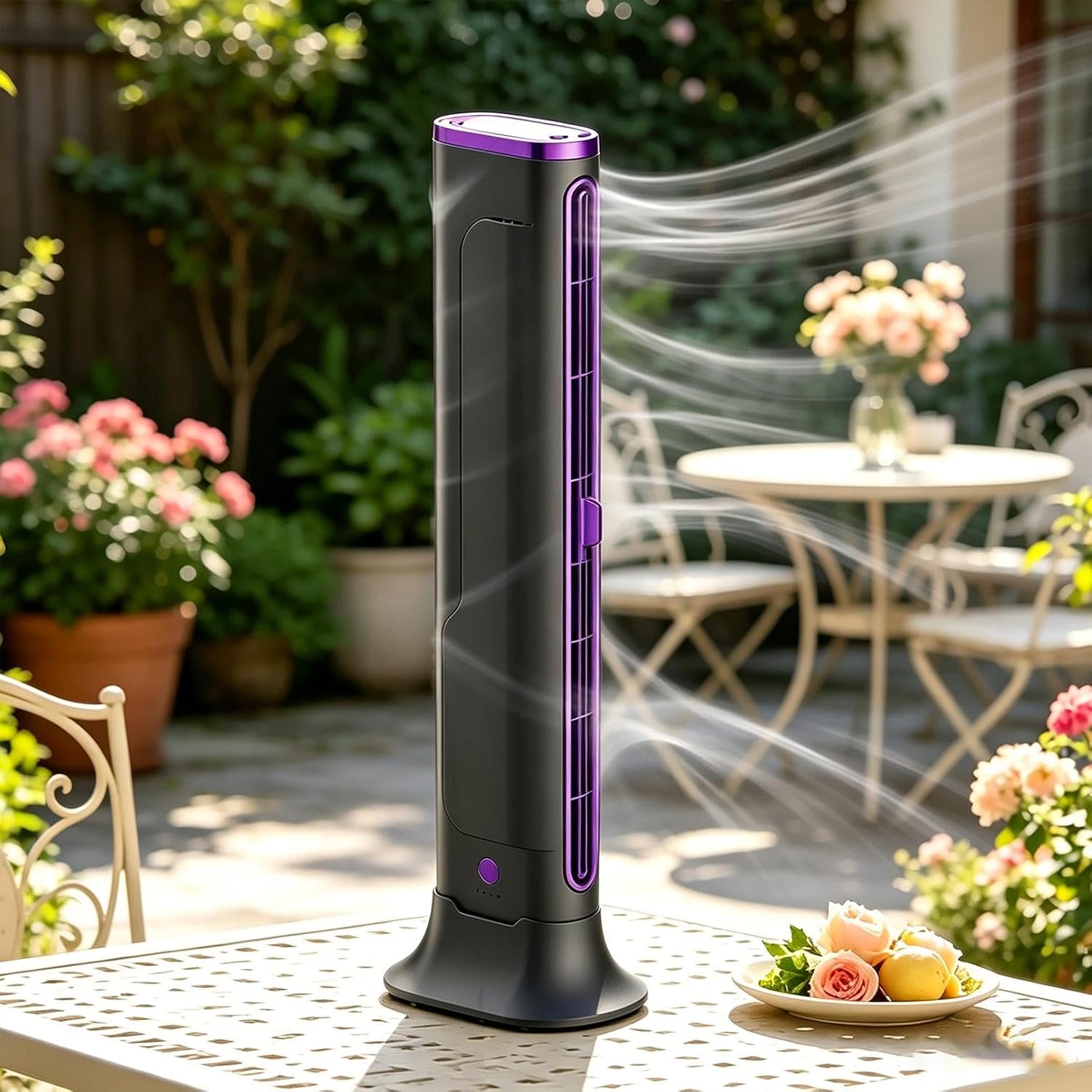  Petit Climatiseur Portable Silencieux, Climatiseur Mobile, Mini Appareil USB Rechargeable Portable, Pour Bureau Extérieur Intérieur Voyage Camping-Car Garage Atelier Dortoir Cuisine