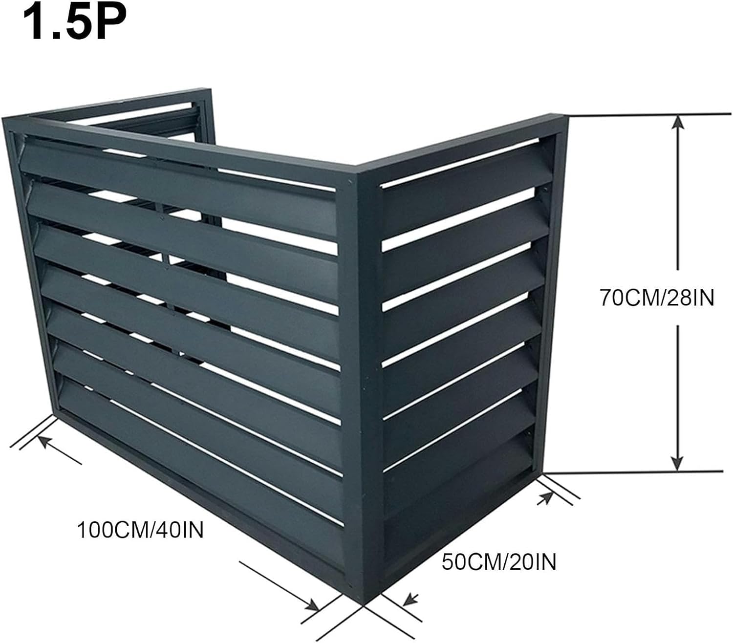 GENERIC Housse Pour Climatiseur Et Pompe à Chaleur – Protection En Aluminium Pour Unités Extérieures, Housse De Climatisation Résistante Aux Intempéries, S'adapte à La Plupart Des Systèmes Mini Split