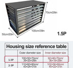 GENERIC Housse De Climatiseur Blanche 1,5P – Boîtier Décoratif D'extérieur Avec Support à Fleurs Pour Cacher Et Protéger Votre Unité De Climatisation
