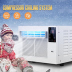  Mini Climatiseur Portable Avec Ventilateur, 3-en-1 Refroidissement Et Déshumidificateur Pour Chambre à Coucher.Fonctionnement Silencieux, Conception Compacte Pour Le Bureau à Domicile, Configuration F