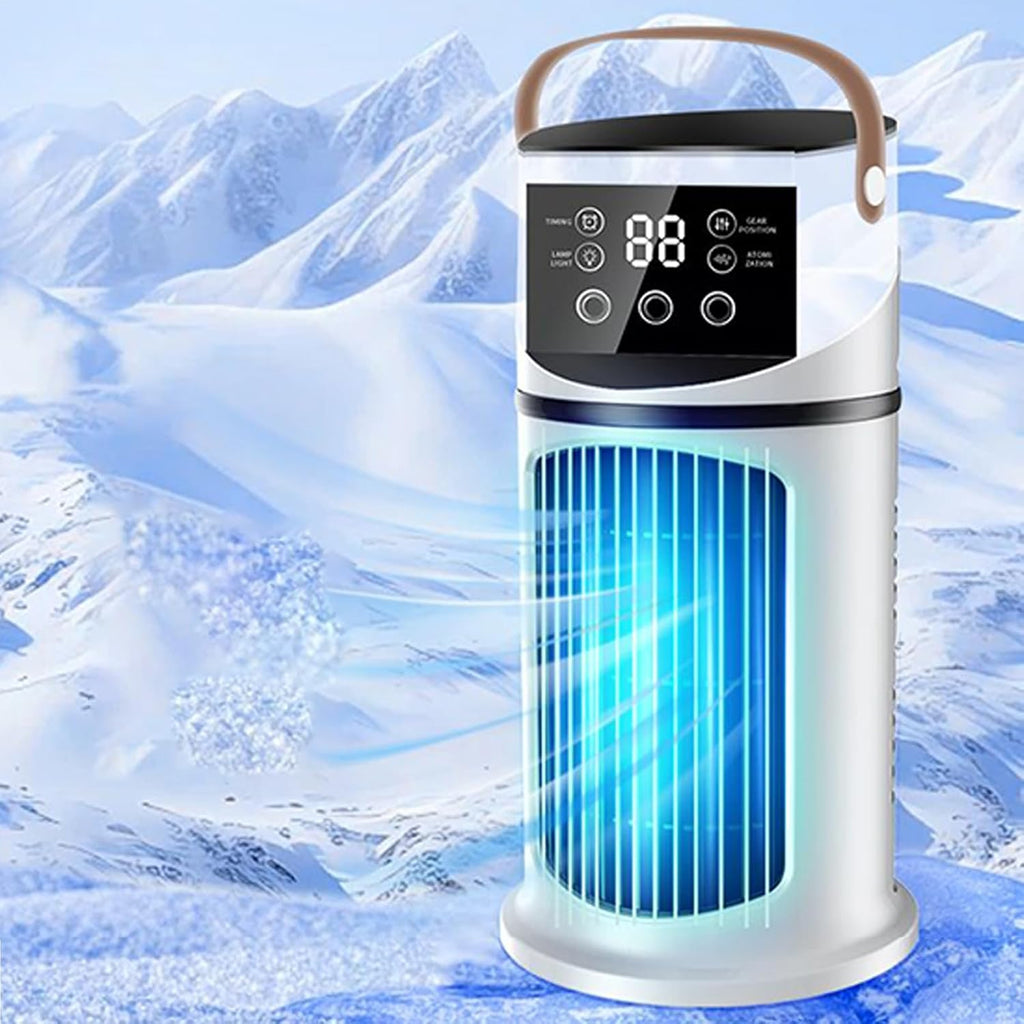 Climatiseur Mobile 9000 BTU Climatiseur Portable, USB 4 En 1 Climatiseur Mobile Avec Déshumidificateur,Rafraîchisseur D'Air Ventilateur Et Mode Nuit - Silencieux Pour Maison/Bureau