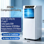  Climatiseur Portable, 12.000 BTU Cools Jusqu'à 300 Sq.Ft., Unité Intelligente AC Silencieuse Avec Déshumidificateur De Ventilateur Cool, Minuterie 24H Et Télécommande, Kit D'installation Pour Chambre