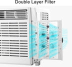 GENERIC Climatiseur De Fenêtre 9000 BTU - Télécommande - Thermostat Réglable - Refroidissement Jusqu'à 20 M² - Minuterie 24 Heures - Affichage Numérique - Fonctionnement Silencieux