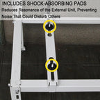  Support Climatiseur Exterieur Avec Auvent, Support De Montage Pour Climatiseur, Capacité De Charge Jusqu'à 200 Kg, Pour Clim Split Et Pompes à Chaleur