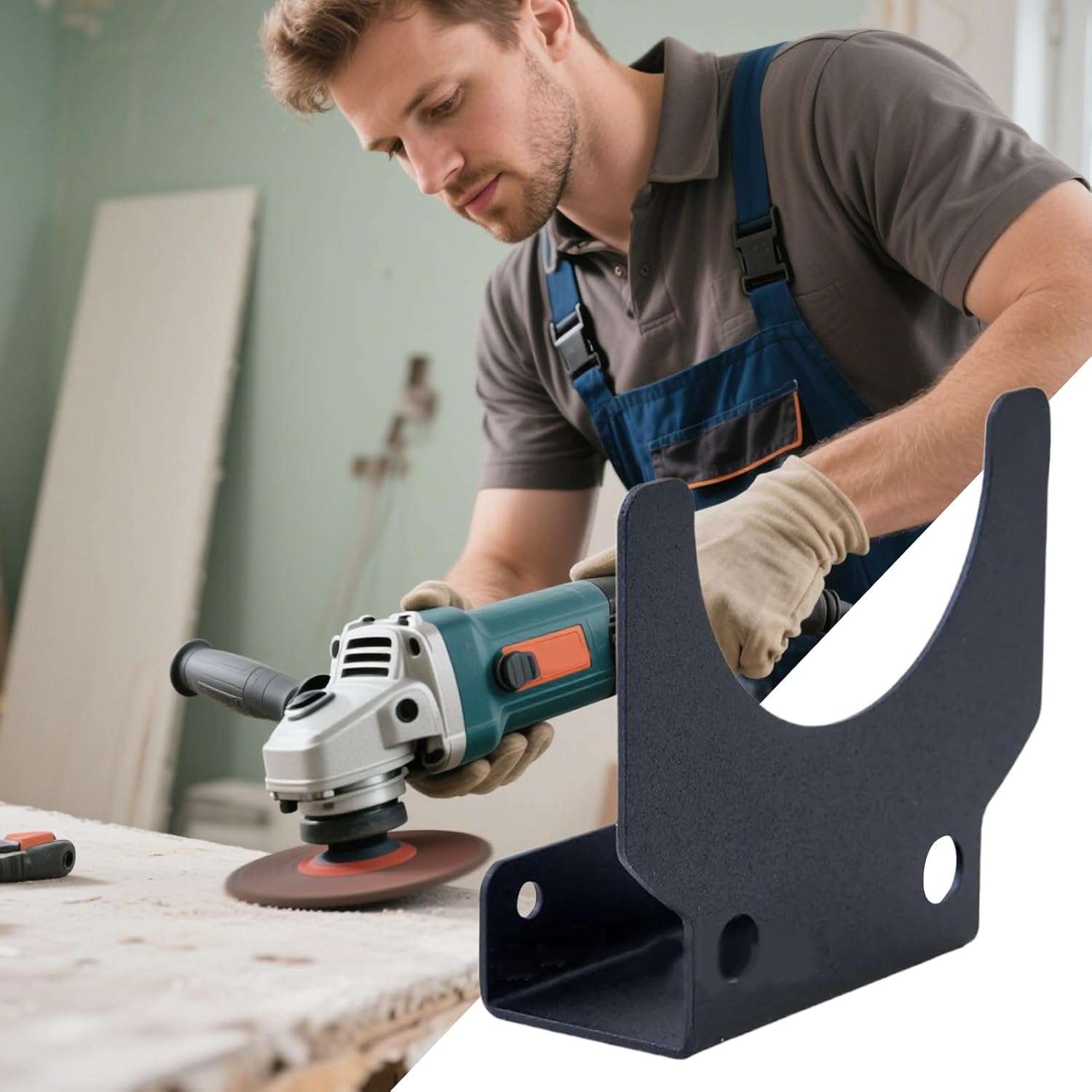  Porte-broyeur D'angle, Support De Montage Mural | Porte-ponder Orbital Multifonctionnel - Organisateur D'outils Réutilisable, Fournitures De Garage Pour Les Coupeurs, Machines à épilation à La