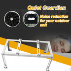  NALsa – Mini Support De Sol Robuste En Acier Galvanisé Pour Climatiseurs Fendus Sans Conduit Et Base Universelle De Pompe à Chaleur CVC, Résistant à La Rouille Et Absorbant Les Chocs