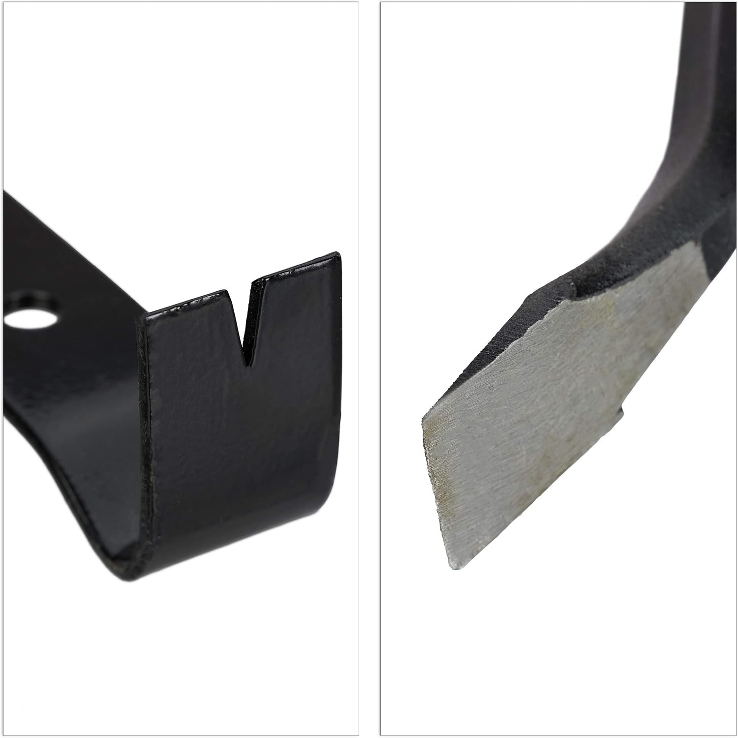  Relaxdays Pied-de-biche Lot De 5 Pièces, Levier Hexagonal, Grand Arrache-clou, En Acier, Noir