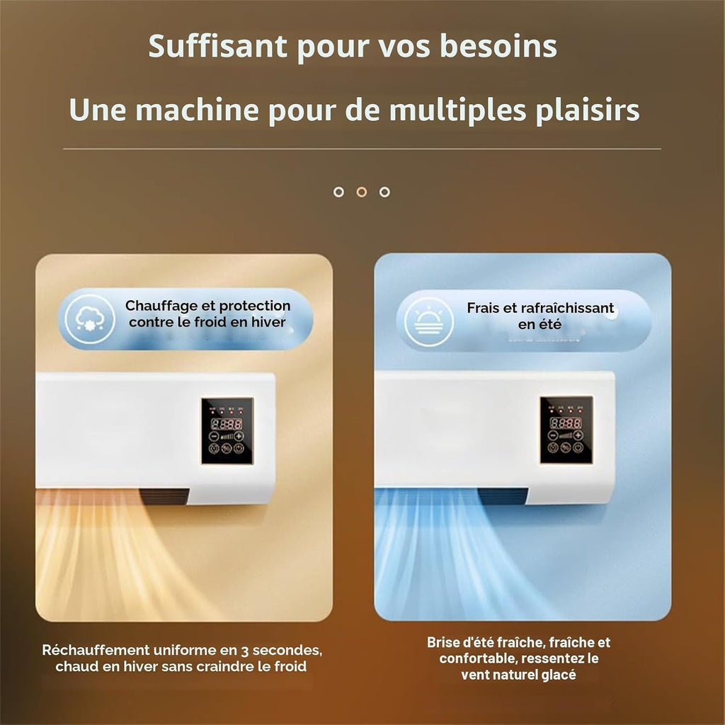  Climatiseur Split, Climatiseur Multifonction 2 En 1, Climatiseur Mural Portable 1800 W, Climatiseur Portable Avec Télécommande For La Maison Et Le Bureau