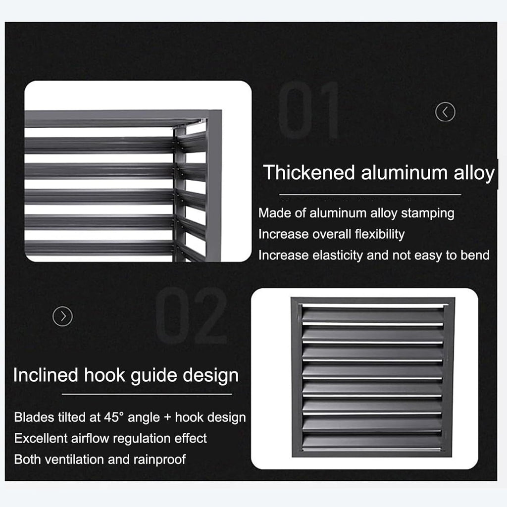 GENERIC Housse De Protection En Aluminium Durable Pour Climatiseur Extérieur Et Pompe à Chaleur Pour Unités De Condensateur, Radiateur, Protection CA Divisée (marron)