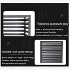 GENERIC Housse De Protection En Aluminium Durable Pour Climatiseur Extérieur Et Pompe à Chaleur Pour Unités De Condensateur, Radiateur, Protection CA Divisée (marron)