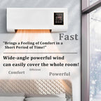 GENERIC Refroidisseur Portable De Mini Ventilateur De Bureau Pour Le Bureau à Domicile, Contrôle De Climat Ultra Silencieux Avec Télécommande Et Minuterie, Aucune Installation Requise De Climatisation Personn