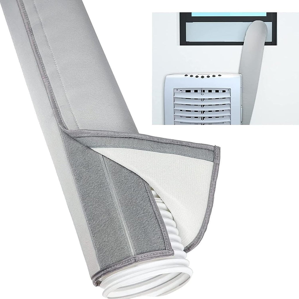  150 X 53Cm Couvercle De Tuyau De Climatisation Portable, Isolation Tuyau Climatiseur Manchon, Pour Tuyaux De 5 Et 5.9, Housse Portable En EVA, Pour Touss Les Tuyaux D'Évacuation De Climatiseurs Mobile