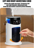  Climatiseur Personnel | Climatiseurs Portatifs À Économie D'Énergie Veilleuse LED | Rafraîchisseur D'Air Évaporatif | 6 Vitesses Réglables | Pour Bureau Voyage Voiture Tente De Camping Salon