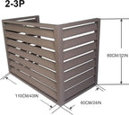  Housse De Protection Pour Climatiseur Et Pompe à Chaleur, Protection Extérieure En Aluminium Pour Climatiseur, Résistante Aux Intempéries, Protection Toutes Saisons Pour Systèmes Mini Split