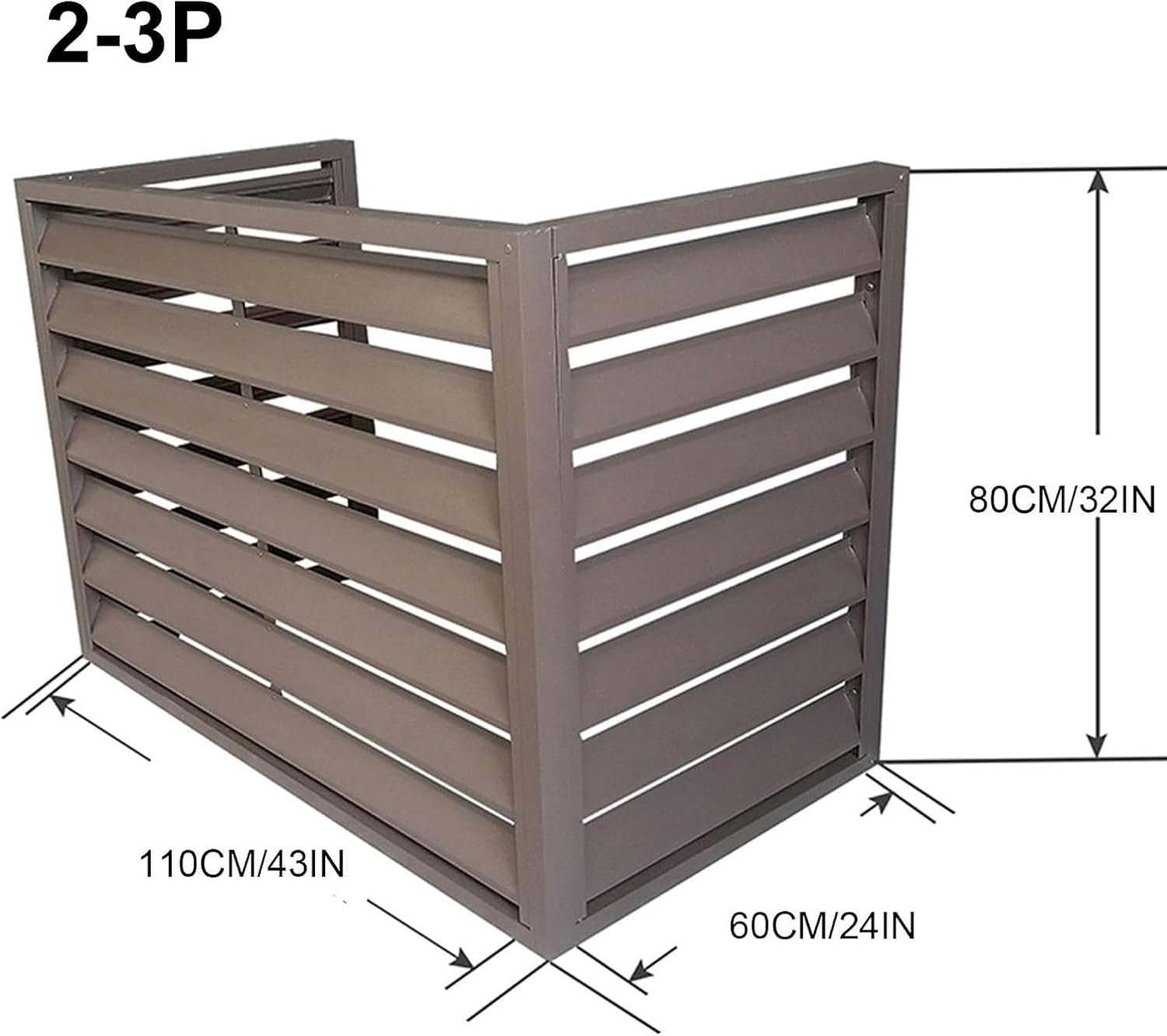 Housse De Protection Pour Climatiseur Et Pompe à Chaleur, Protection Extérieure En Aluminium Pour Climatiseur, Résistante Aux Intempéries, Protection Toutes Saisons Pour Systèmes Mini Split
