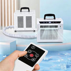  Climatiseur Split Portable Avec Wi-FI Et Télécommande, Rafraîchisseur D'air 13000BTU, Minuterie 24 H, Poignée Supérieure, Pour Tentes, Camping-Cars, Maisons, Bureaux Et Camping