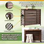 GENERIC Support En Bois Pour Climatiseur Extérieur (105 X 47 X 80 Cm) – Support Réglable Résistant Aux Intempéries Pour Unité AC, Idéal Pour La Maison Et Le Jardin