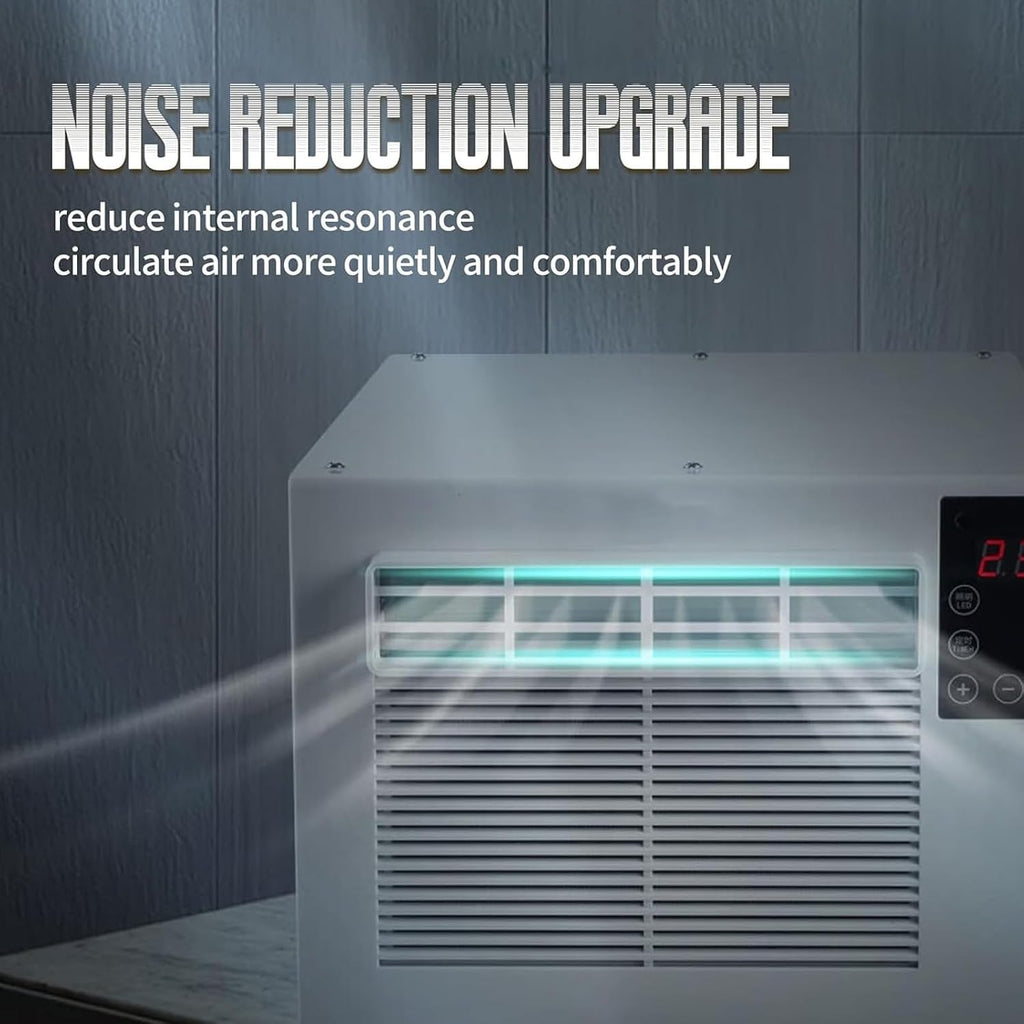  Mini Climatiseur Portable Avec Ventilateur, 3-en-1 Refroidissement Et Déshumidificateur Pour Chambre à Coucher.Fonctionnement Silencieux, Conception Compacte Pour Le Bureau à Domicile, Configuration F
