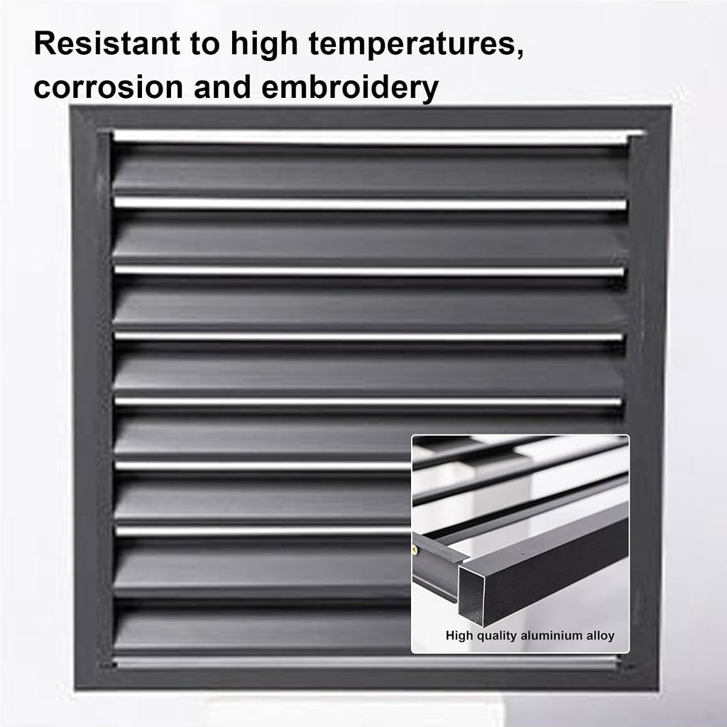 GENERIC Housse En Aluminium Pour Climatiseur – Clôture De Sortie D'air Décorative Pour Dissimuler La Climatisation Et La Pompe à Chaleur, Protection Résistante Aux Intempéries Pour Systèmes CVC Domestiques