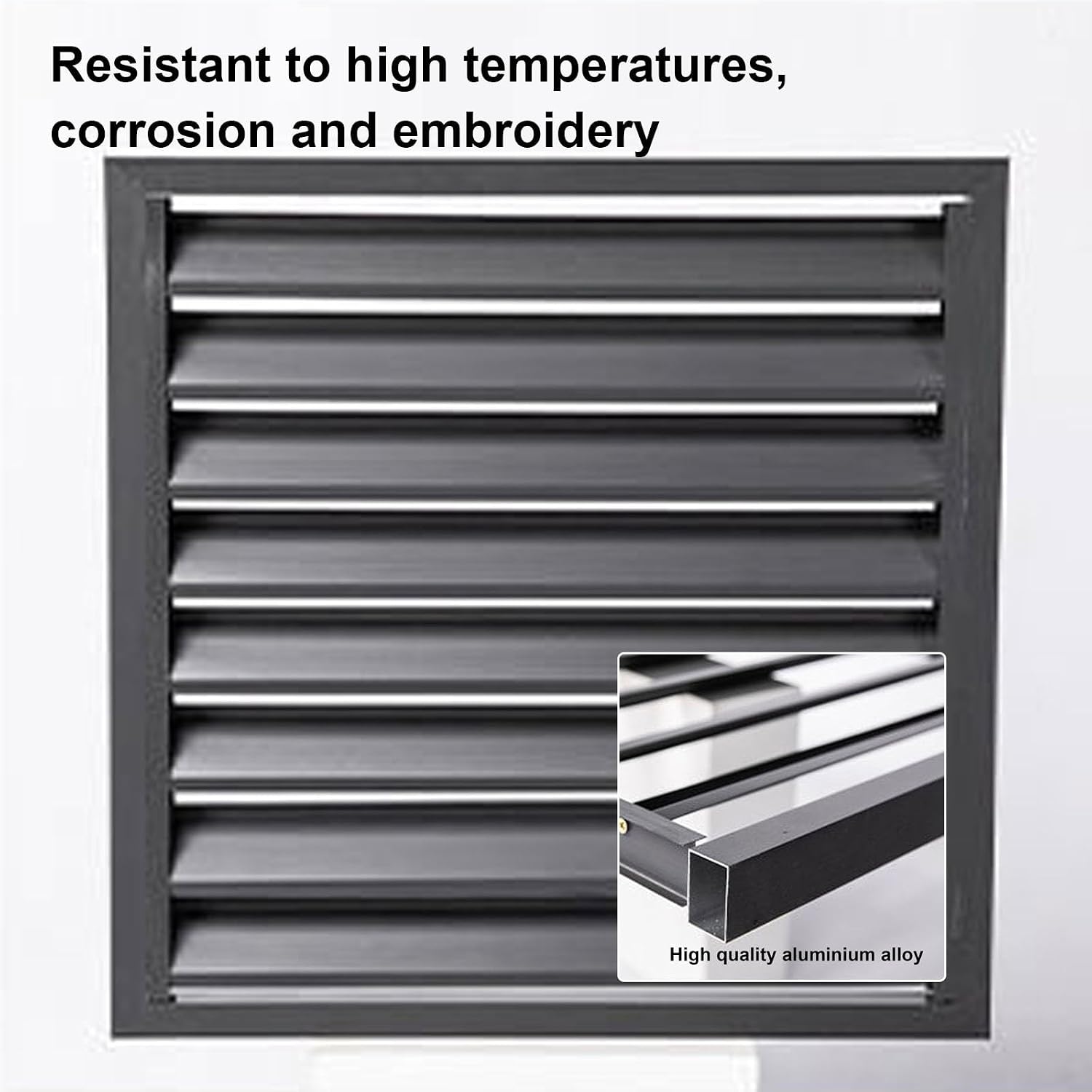 GENERIC Housse En Aluminium Pour Climatiseur – Clôture De Sortie D'air Décorative Pour Dissimuler La Climatisation Et La Pompe à Chaleur, Protection Résistante Aux Intempéries Pour Systèmes CVC Domestiques