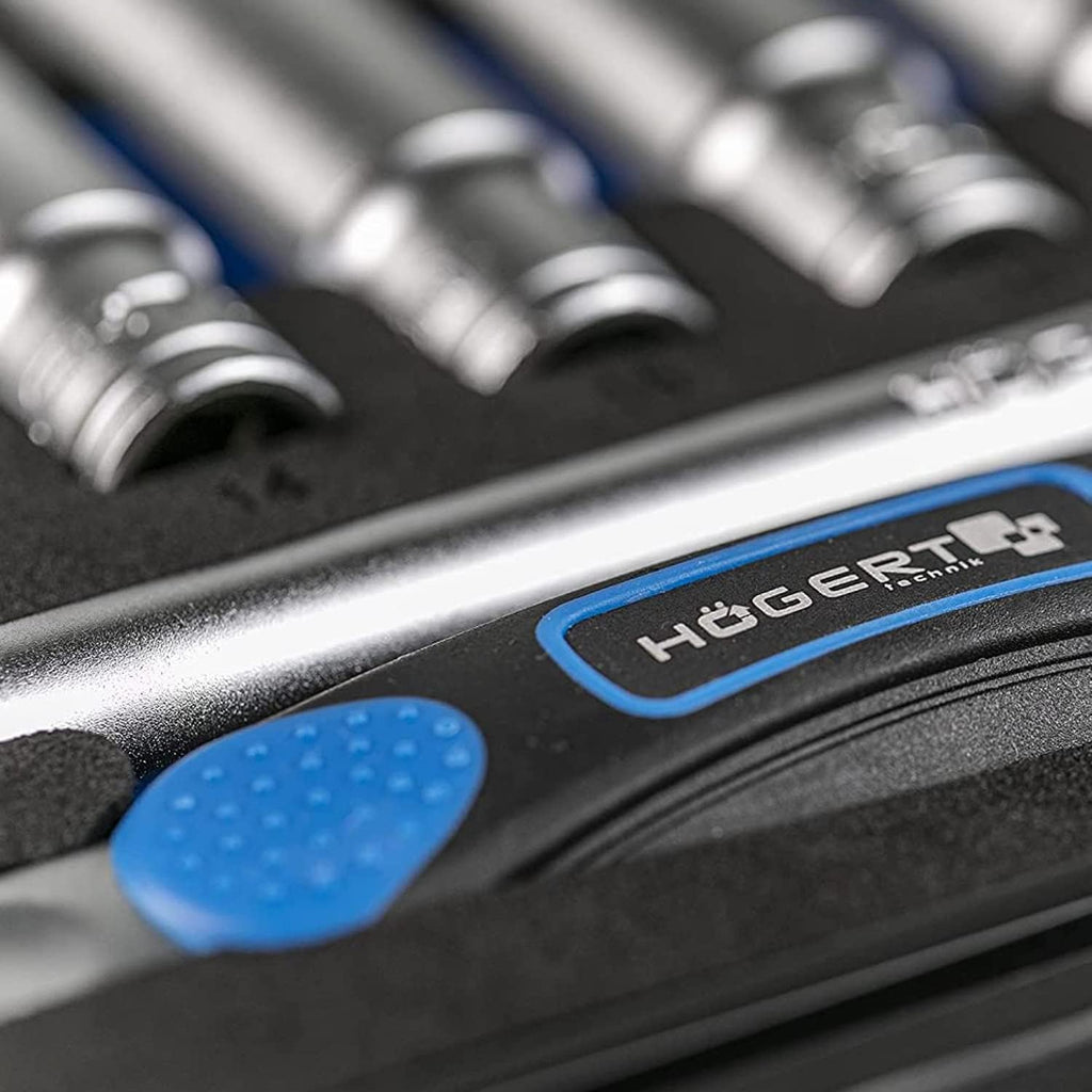  Högert Technik - Trousse à Outils, Coffret D'Outils 3/8" - HT1R465, 36 Pièces