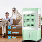  Climatiseur Swamp Cooler, Refroidisseur D'air Par évaporation 3 En 1 Avec Réservoir D'eau De 11,8 Gallons, 3 Modes, 3 Vitesses, Télécommande, Minuterie 12 Heures, Pour Chambre à Co