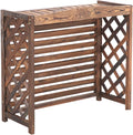  Support De Fleurs Pour Balcon, Grille De Protection Pour Climatiseur Et Pompe à Chaleur, Housse De Climatiseur En Bois, Clôture De Climatiseur, écran De Confidentialité