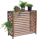  Couvercle En Bois Pour Climatiseur Extérieur - Pompe à Chaleur Et Unité De Climatisation - Support De Présentation Pour Plantes Et Fleurs - 81 X 30 X 72 Cm - Décoration D'intérieur élégante Et