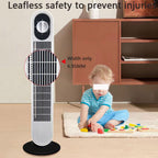  Ventilateur Portable De Tour Sans Lame Pour Chambre à Coucher, 26ft/s Circulateur D'air Silencieux Avec 80 Oscillation Et 3 Vitesses, Refroidisseur Debout Compact Pour Le Camping De Bureau, Conception