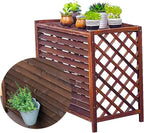  Housse De Climatiseur En Bois Pour Extérieur, Volets Décoratifs Et Grilles De Protection, Support De Climatisation Polyvalent Avec Support De Fleurs (taille : 105 X 47 X 140 Cm)