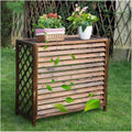 GENERIC Support En Bois Pour Climatiseur Extérieur (105 X 47 X 80 Cm) – Support Réglable Résistant Aux Intempéries Pour Unité AC, Idéal Pour La Maison Et Le Jardin