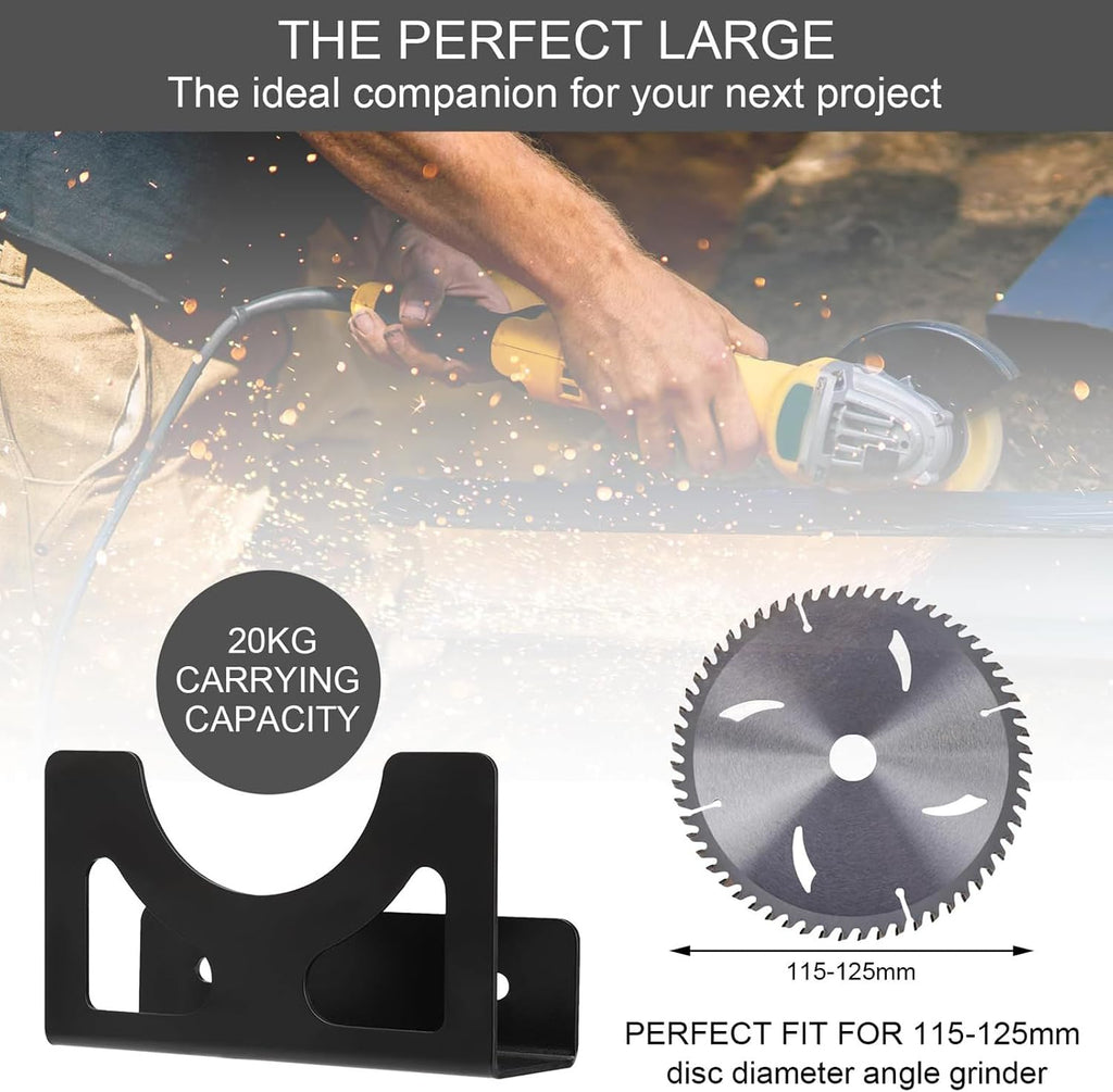 GENERIC Support De Meuleuse | Support Mural Pour Meuleuse D'angle | Support En Fer Multifonction Pour Machine à Polir, Outils électriques, Ponceuses, Perceuses