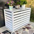  Housse D'unité De Climatisation Extérieure En Aluminium Et Protection De Pompe à Chaleur, Housse De Climatiseur Divisée Pour Réduction Du Bruit Et Support De Plantes, Bouclier Résistant Aux