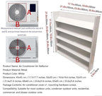  Grille De Protection Pour Climatiseur - 65 X 65 Cm - Pour Compresseur Et Pompe à Chaleur - Protection Efficace Contre Les Intempéries