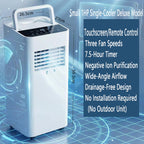  Climatiseur Portable Silencieux Smart AC Refroidit Jusqu'à 300 Sq.Ft. Avec Ventilateur Et Déshumidificateur, Affichage LED, Télécommande, Minuterie 24H, Kit De Fenêtre Pour Chambre à Coucher