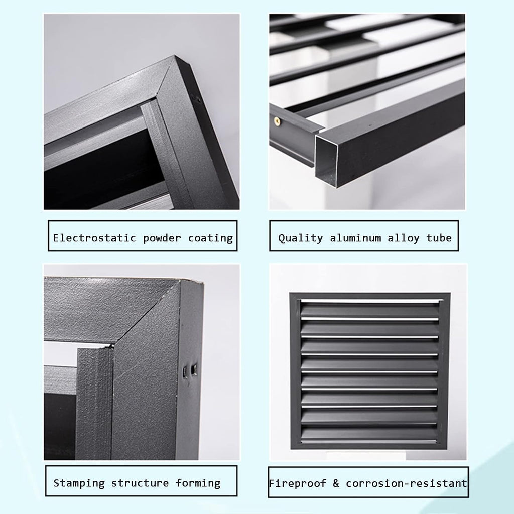GENERIC Écran De Clôture Pour Climatiseur Extérieur – Couvercle En Alliage D'aluminium Et Volets Anti-corrosion Pour Unité AC Blanc élégant Taille 2-3P Solution Extérieure