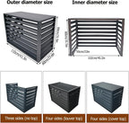 GENERIC Housse De Climatiseur D'extérieur En Aluminium Résistant Aux Intempéries Avec Persiennes Pour Unités Centrales De Climatisation, Protection Contre Les Déchets Et Bouclier Extérieur élégant