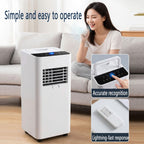 GENERIC Climatiseur Portable De 7 000 BTU, Unité CA Ultra Silencieuse De 30 DB Pour Rafraîchir Les Pièces Jusqu'à 300 M², Ventilateur à 3 Vitesses Avec Déshumidificateur, Mode Veille Et Minuterie