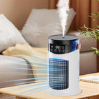  Climatiseur Personnel | Climatiseurs Portatifs À Économie D'Énergie Veilleuse LED | Rafraîchisseur D'Air Évaporatif | 6 Vitesses Réglables | Pour Bureau Voyage Voiture Tente De Camping Salon