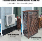  Housse De Protection Pour Climatiseur, Clôture Extérieure, Protection Pour Climatiseur, étagère, Présentoir Pour Plantes, Persienne, Protection Pour Climatiseur, Bois Massif