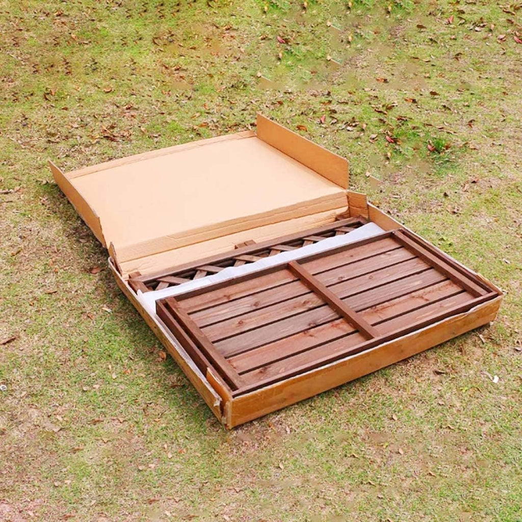  Housse En Bois Pour Climatiseur – Écran De Protection En Bois Massif Pour Unités De Climatisation, Pompes à Chaleur, Poubelle, Support De Fleur, Garde-corps