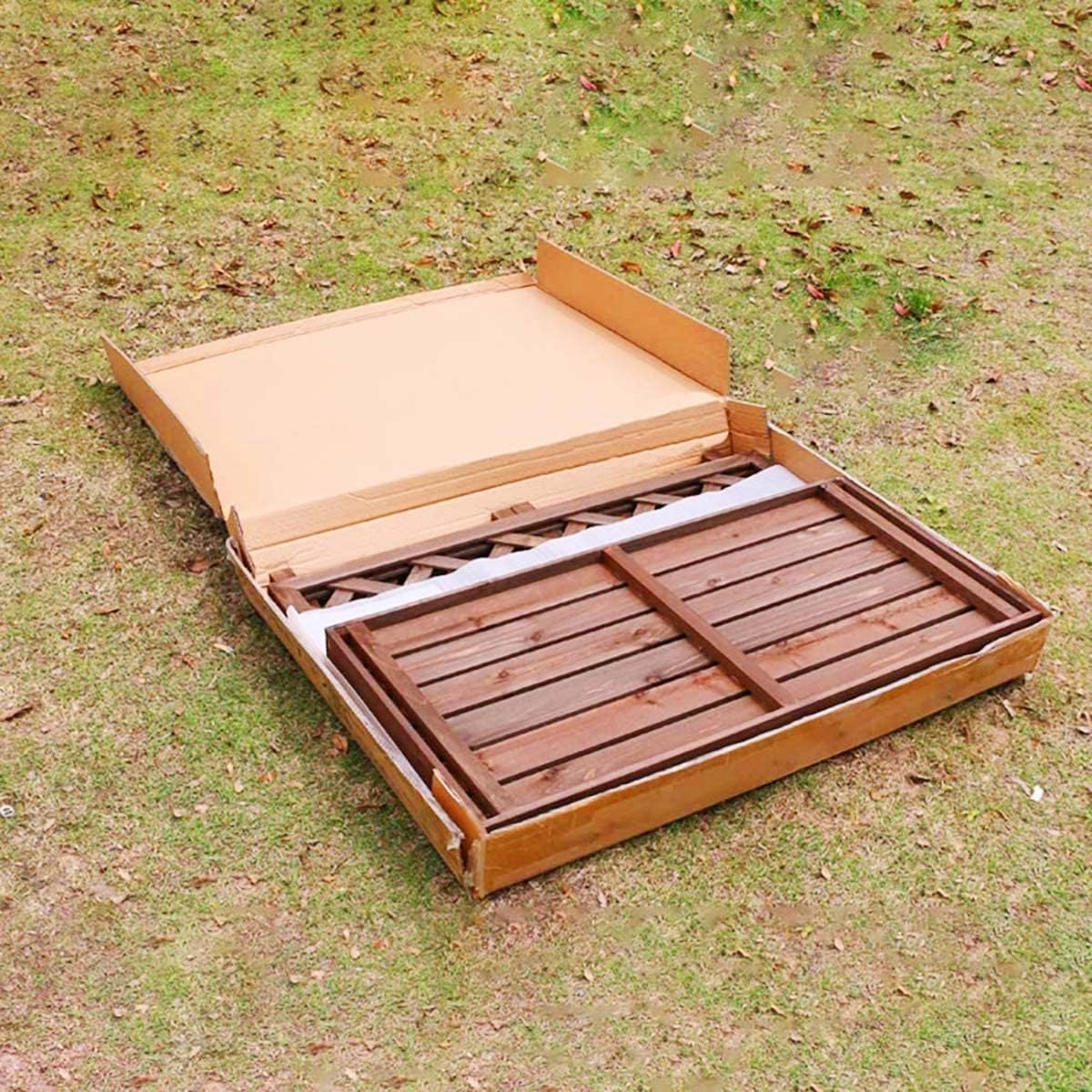  Housse En Bois Pour Climatiseur – Écran De Protection En Bois Massif Pour Unités De Climatisation, Pompes à Chaleur, Poubelle, Support De Fleur, Garde-corps