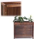  Housse De Climatisation Extérieure En Bois, Clôture De Climatiseur, Support De Fleurs, étagère De Rangement Pour Plantes Pour Condenseur Extérieur, Grilles De Protection